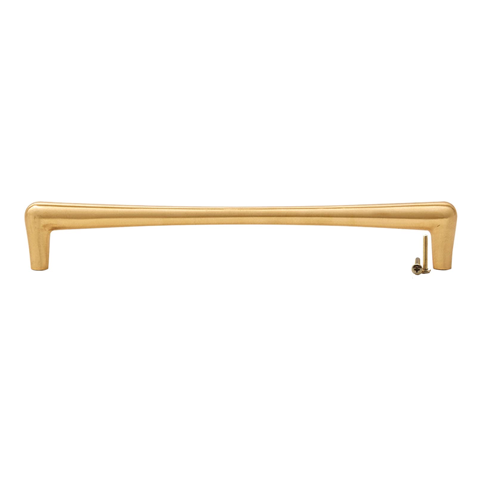 Solid Brass Cabinet Handles 2-Pack - Golden Drawer Pulls for Wardrobe & Dresser (128mm Hole) - Bathroom & Closet Hardware