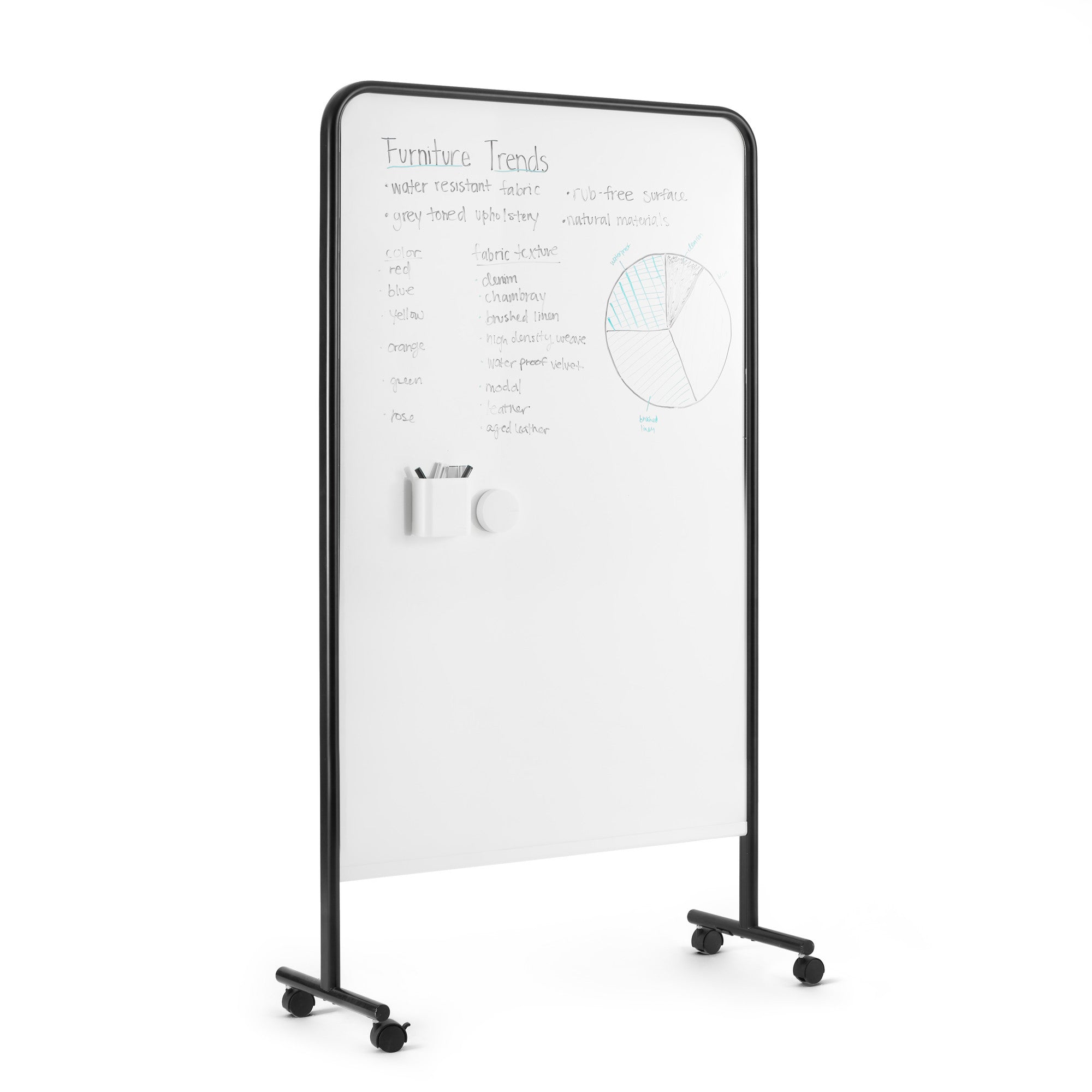 Dry Erase Board for Office & Home - Whiteboard with Markers & Eraser - Perfect for Meetings, Planning, and Kids' Learning Activities