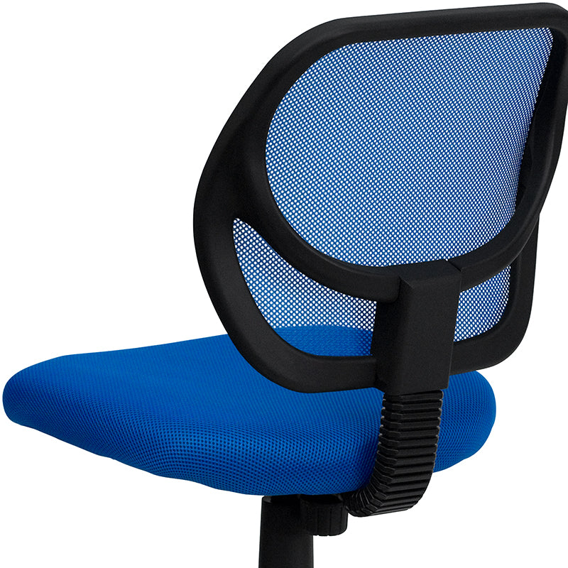 Ergonomic FLASH Neri Low Back Mesh Office Chair with Swivel Base & Curved Square Back - Breathable Mesh Task Chair for Home Office, Gaming & Workspaces
