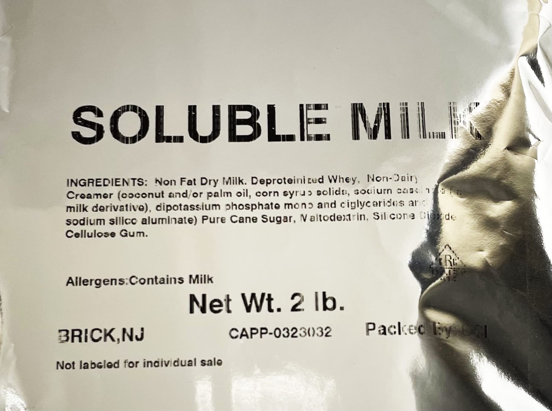 Brickhouse Frothy Milk Topping Powder - Soluble Milk Creamer for Coffee & Desserts - 6 Pack (2lb Bags) - Perfect for Lattes, Cappuccinos, Baking & Hot Chocolate