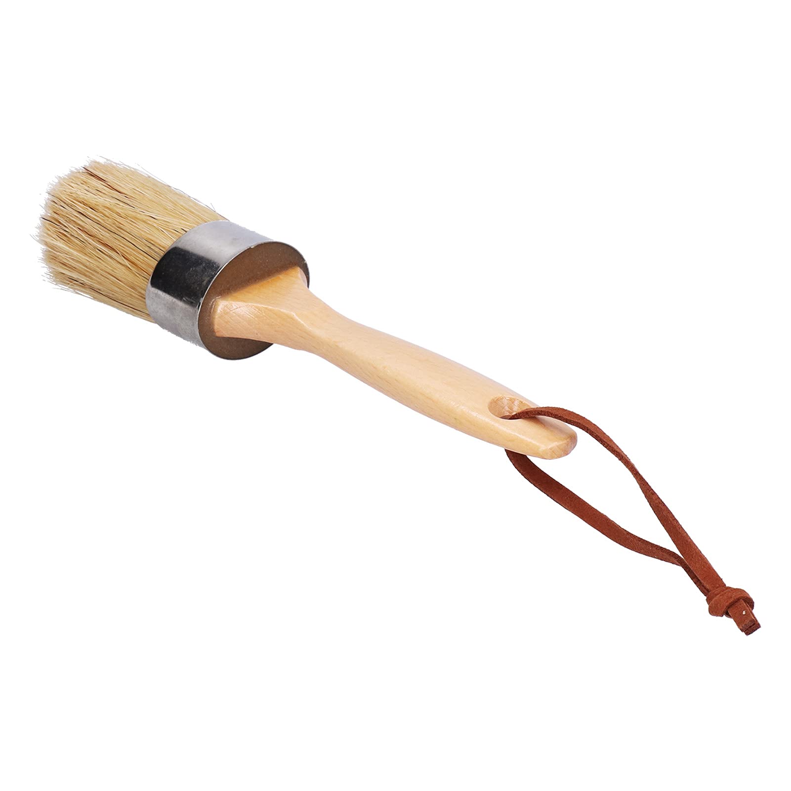 Premium Paint Brushes for Furniture & Home Decor - Safe, Durable Wooden Handle Paintbrush Set for DIY Projects, Woodworking, Barbecue Grilling & Craft Painting