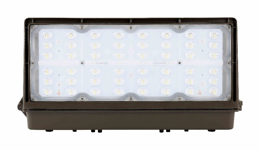 90W LED Wall Pack Light - 12,200 Lumens, 4000K Daylight White, 120-277V, Replaces 320W HID - Perfect for Warehouse, Parking Lot & Building Exterior Lighting