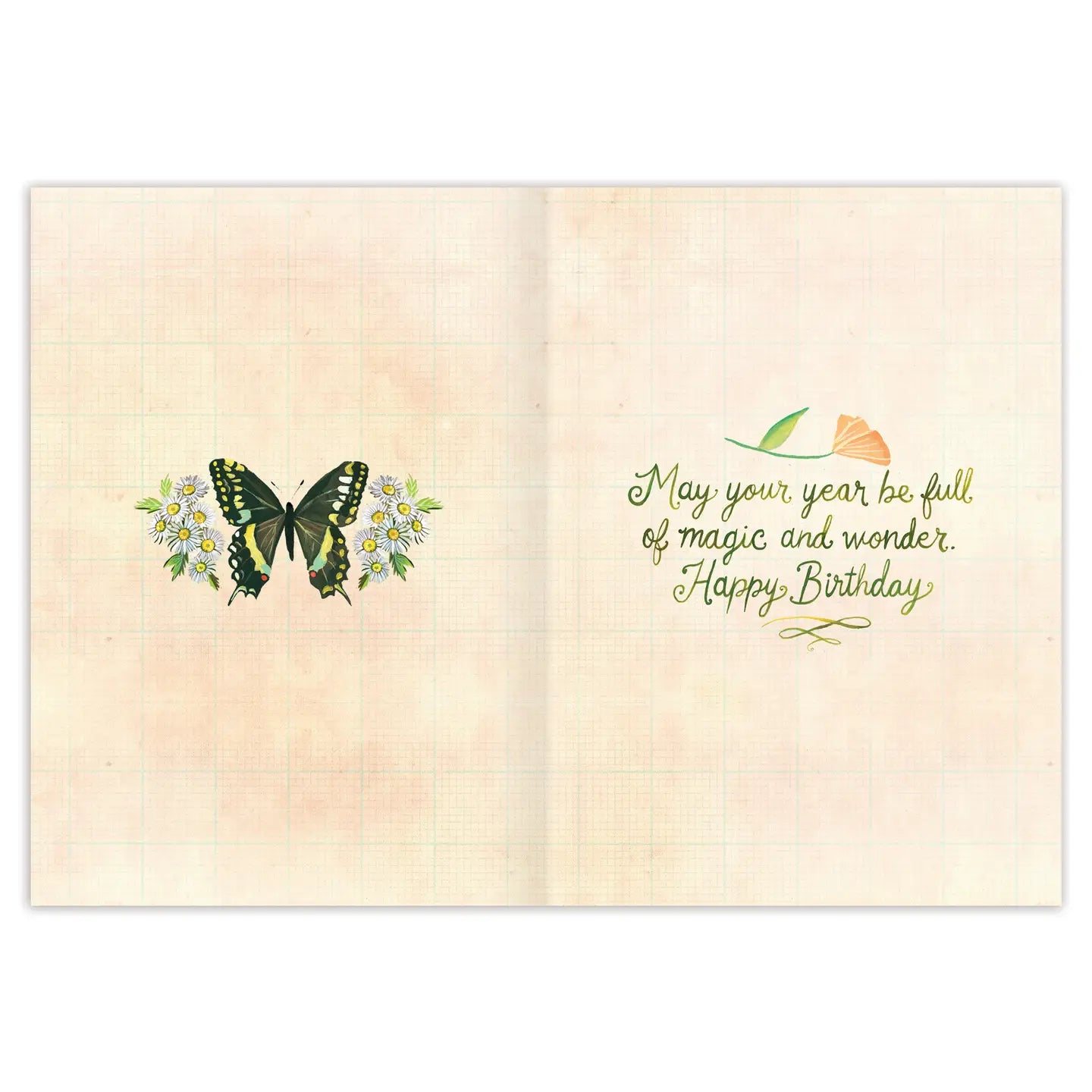 Beautiful Autumn Flutter Birthday Card - Handmade Greeting Card for Women, Men, Friends - Perfect for Fall Birthdays, Thanksgiving, and Special Occasions
