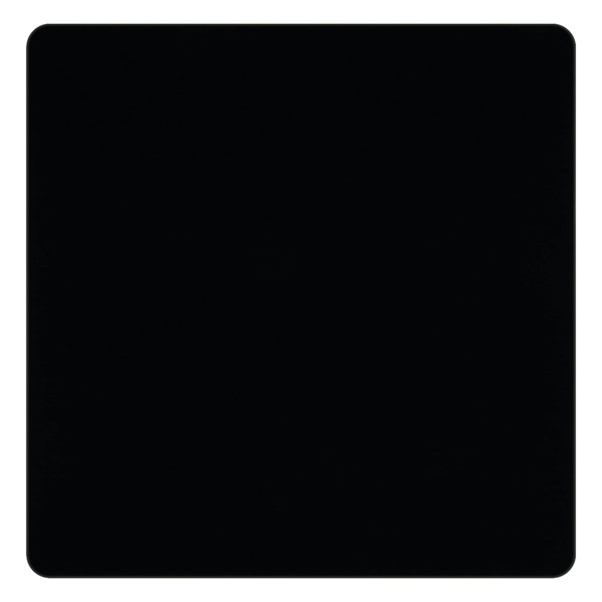 Allsop Naturesmart Large Mouse Pad 13.3 x 13.3 Inches - Ergonomic Non-Slip Desk Mat for Gaming & Office Work - Black Computer Accessory for PC, Laptop & Mac Users