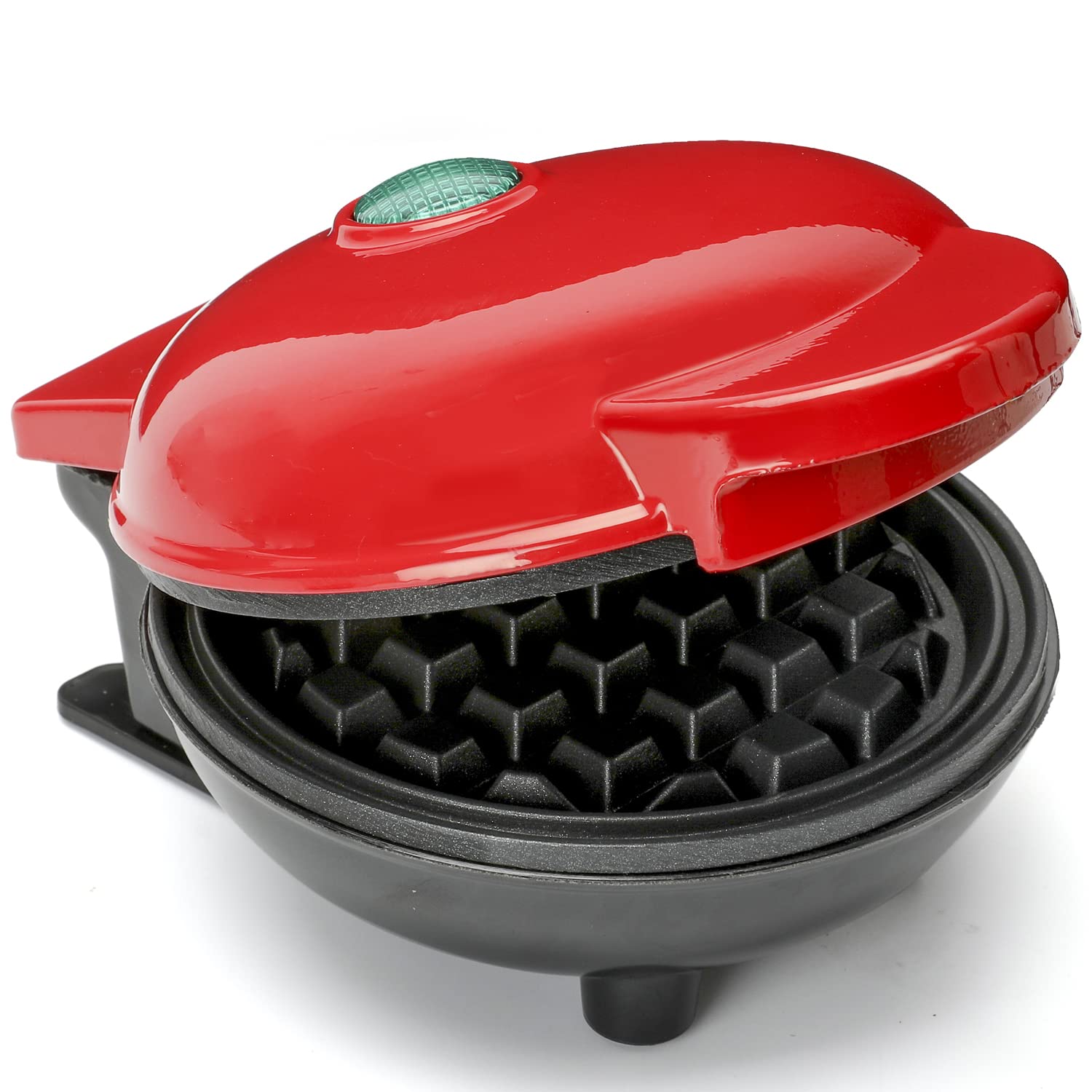 Mini Waffle Maker for Kids - 4 Inch Non-Stick Waffle Iron Machine, Perfect for Breakfast, Snacks & Party Treats | Compact & Easy to Use | Great Gift for Children & Families