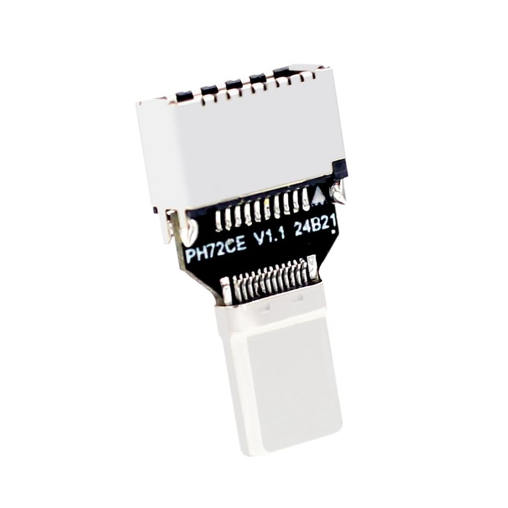 USB 3.2 Type-C Male to Type-E Female Adapter 20Gbps - Front Panel Computer Case Motherboard Expansion Connector - Perfect for PC Builds & Motherboard Upgrades
