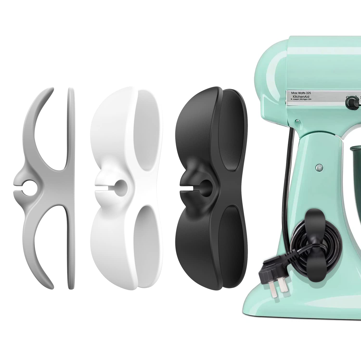 Yoelike 3-Pack Cord Organizer for Appliances - Wire Holder & Cable Wrapper for Mixer, Blender, Coffee Maker, Pressure Cooker, Air Fryer - Keep Kitchen Countertops Neat & Tidy