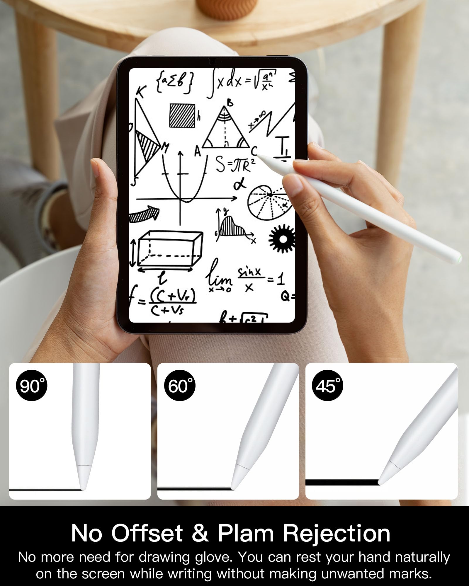 Apple Pencil 2nd Generation Stylus Pen - Wireless Charging & Palm Rejection for iPad 10/9/8, iPad Mini 6, iPad Air 5/4, iPad Pro 11