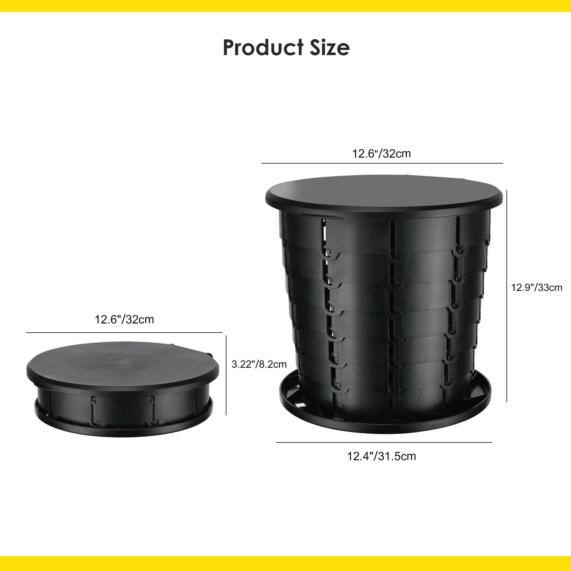 PHAT Portable Camping Toilet - Adjustable 13
