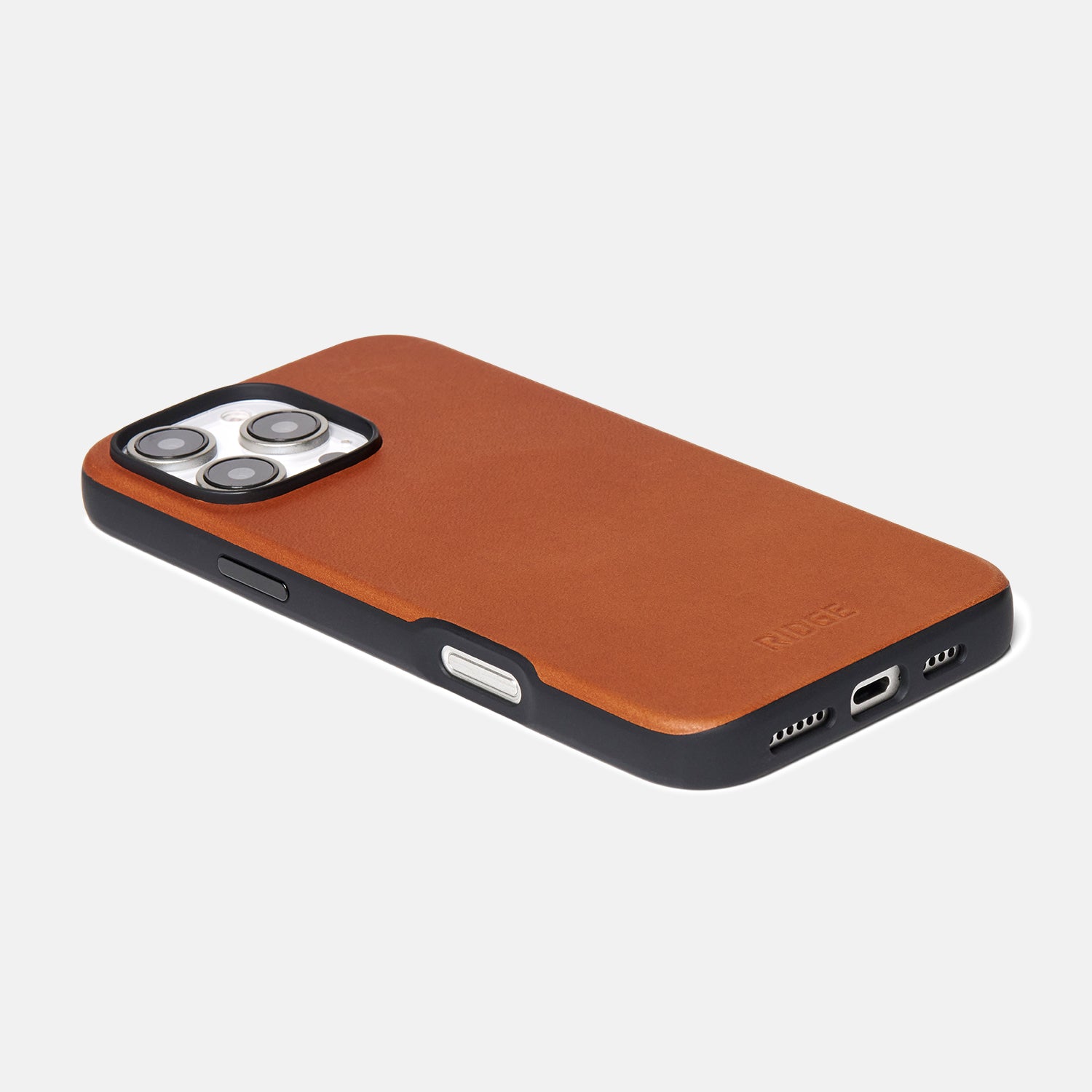 Premium Genuine Leather Phone Case for iPhone 16 Pro Max - Tobacco Brown - Slim Protective Cover with Raised Edges | Perfect for Business Professionals & Daily Use