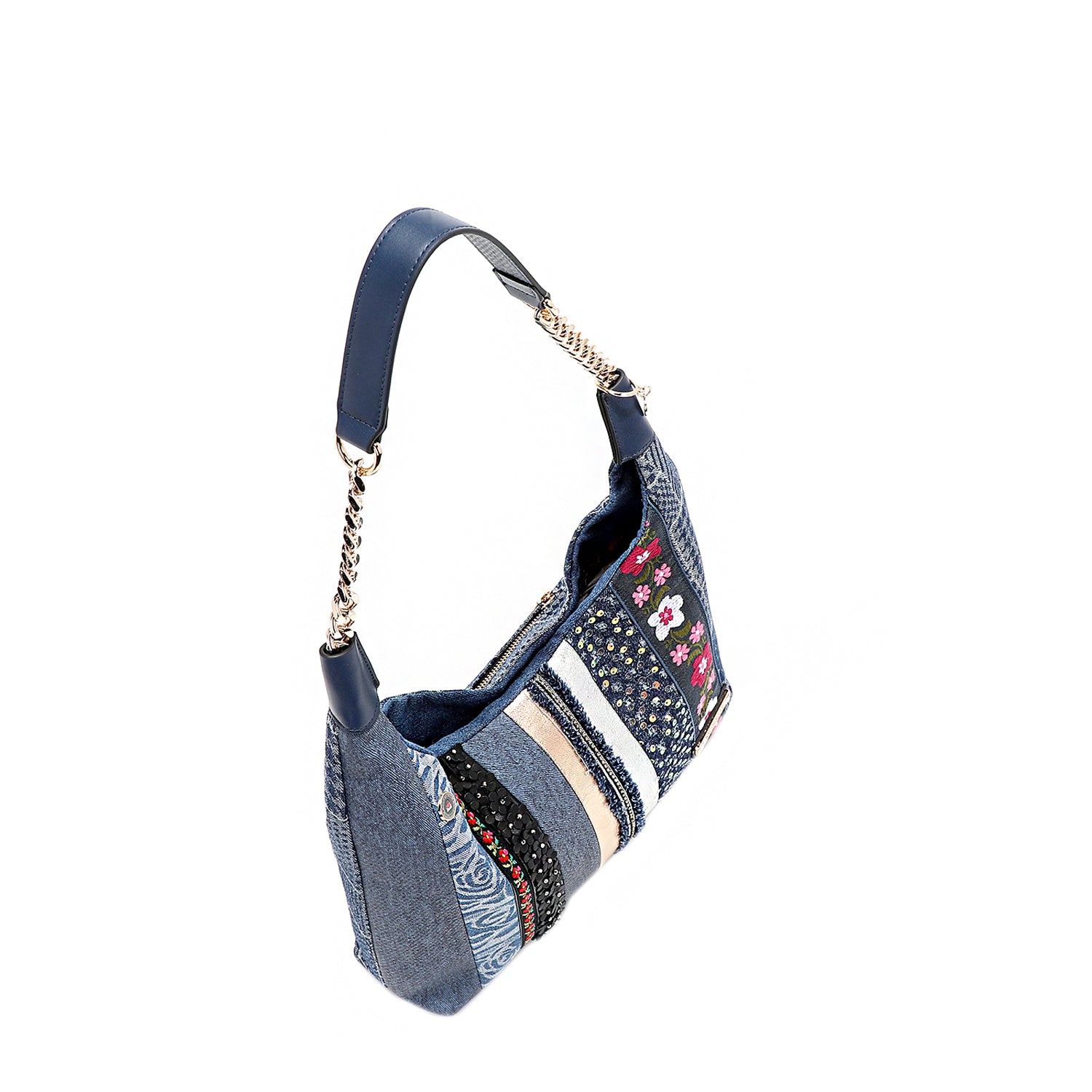 Stylish Patch Flower Hobo Bag - Trendy Crossbody Shoulder Purse for Women - Perfect for Casual Outings, Shopping & Travel