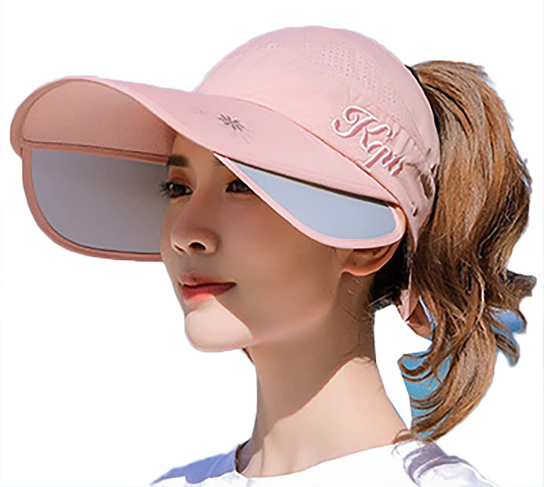 Adjustable Summer Sun Visor Hat with Retractable Brim - UV Protection Golf & Tennis Running Hat for Men & Women - Perfect for Outdoor Sports, Beach & Travel