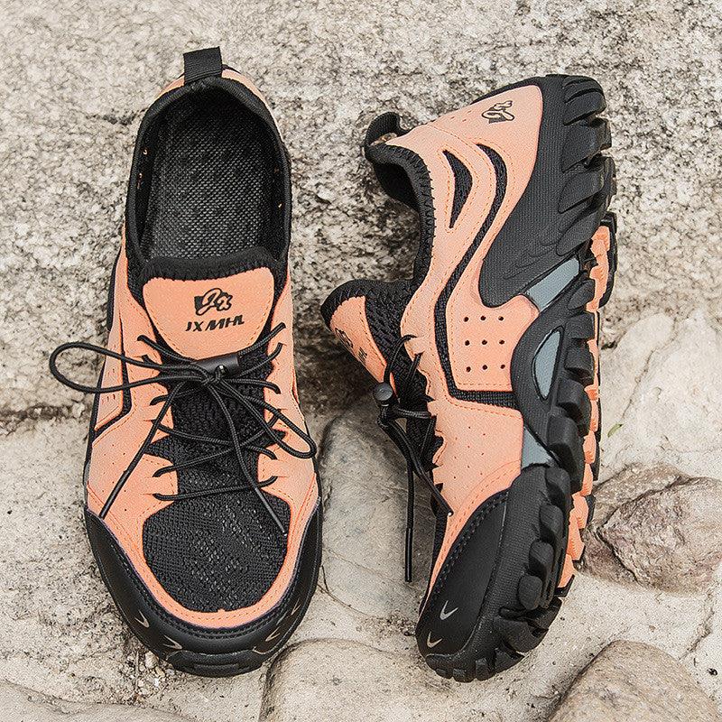 Lovevop Couple Summer Hiking Shoes - Breathable Mesh Outdoor Sneakers for Men & Women - Perfect for Trail Walking, Camping, and Casual Wear