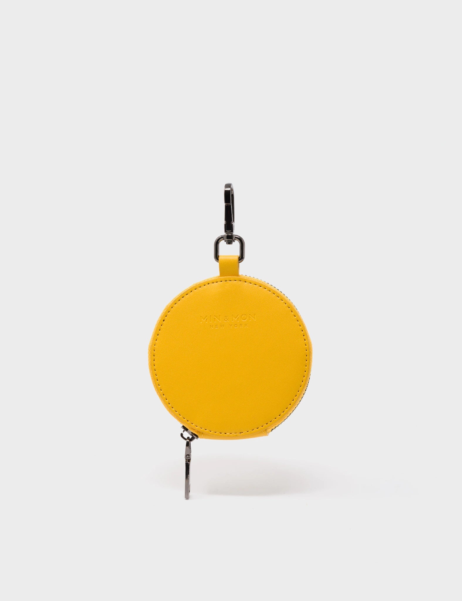 Dottie Yellow Leather Pouch Charm - Cute Keychain Accessory for Women, Handmade Genuine Leather Gift for Her | Perfect for Keys, Bags & Everyday Carry