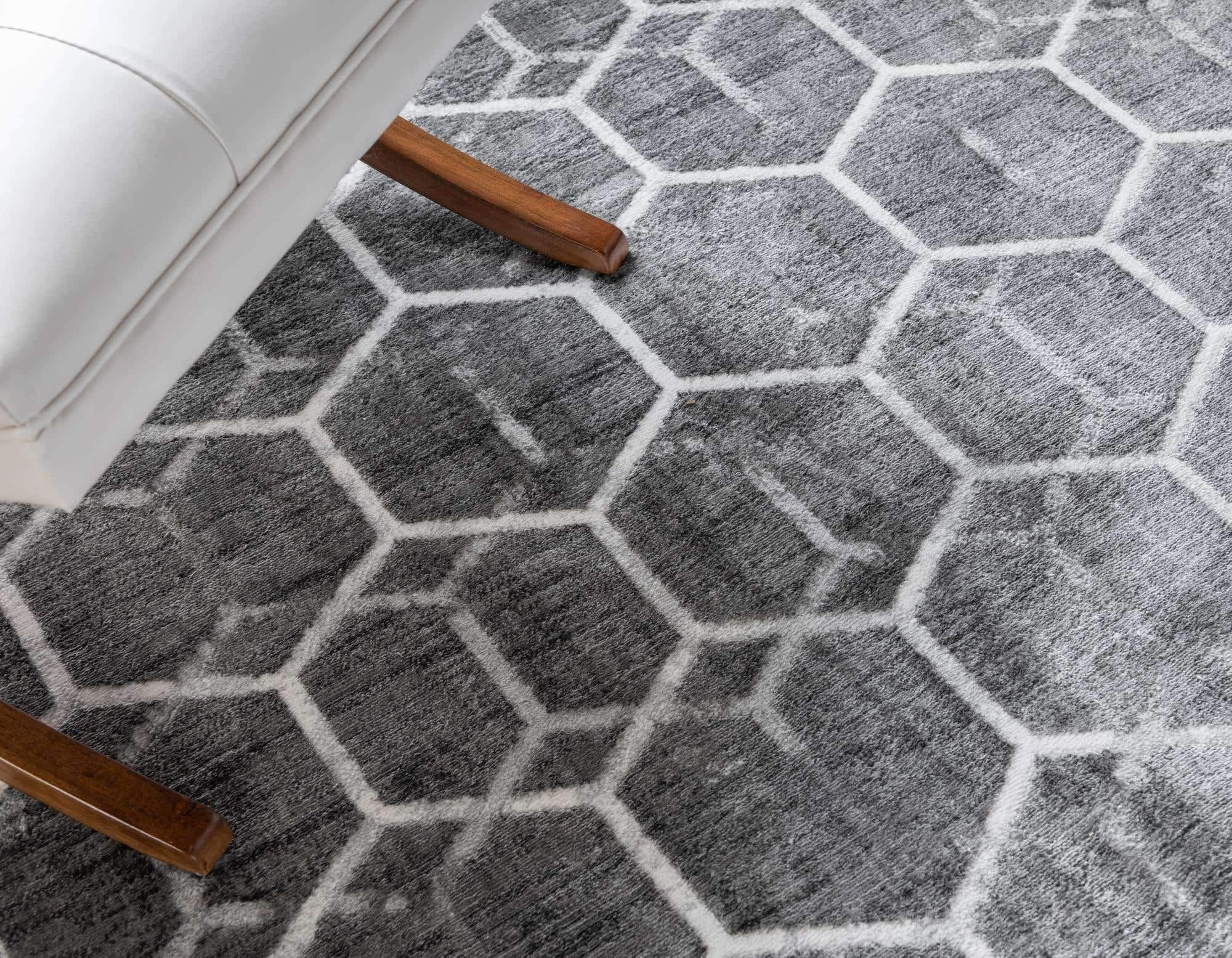 Unique Loom Matrix Trellis Collection Area Rug - 7'1