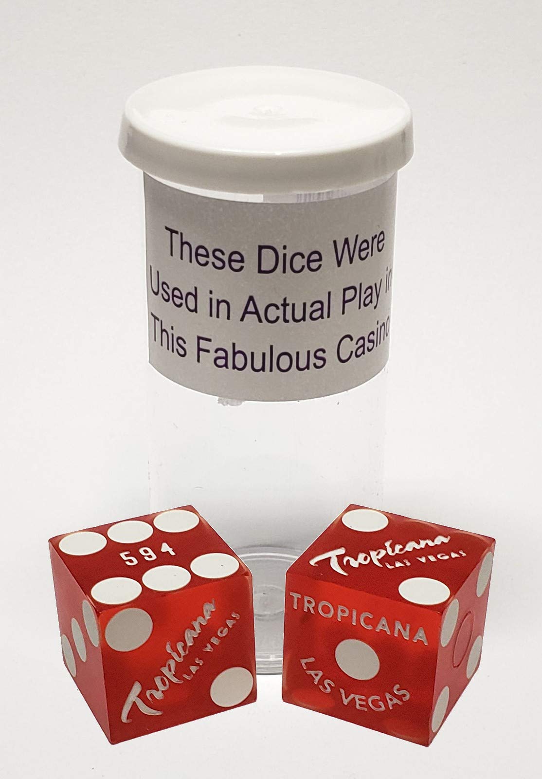19mm Craps Dice Pair - Vegas Casino Table-Played for Gaming & Collecting