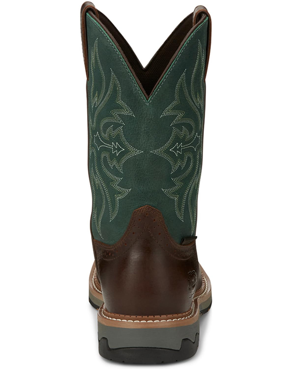 Justin Men's Bolt Western Work Boot Soft Toe - SE4104 | Durable Leather Cowboy Boots for Ranch Work & Outdoor Activities | Perfect for Construction, Farming & Country Style Fashion