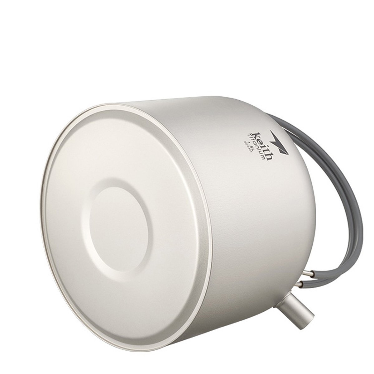 Keith Titanium Ti3907 1.5L Lightweight Camping Kettle - Durable Titanium Tea Pot for Backpacking, Hiking & Outdoor Adventures - Perfect for Boiling Water on Camping Trips