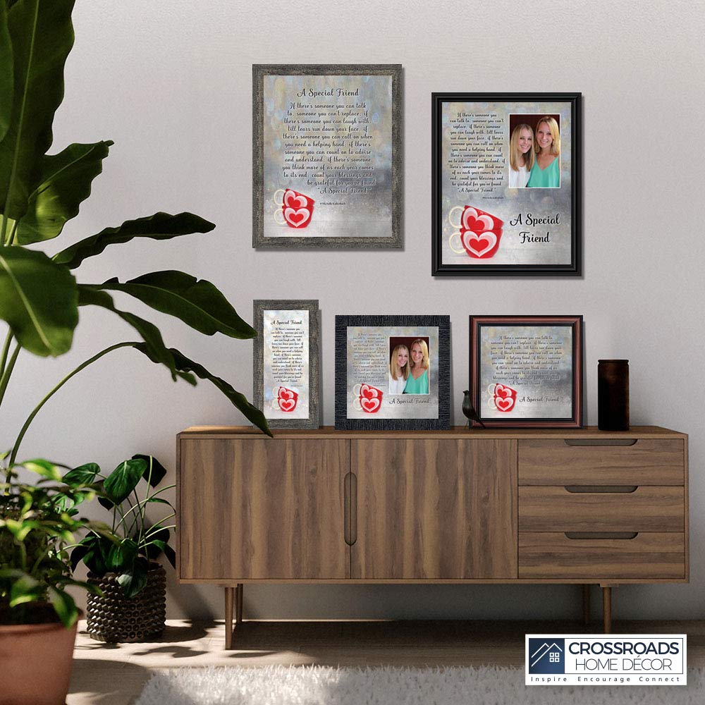Crossroads Home Décor Best Friend Picture Frame - Thoughtful Birthday Gift for Best Friends, Perfect for Home, Office, or Dorm Room Décor