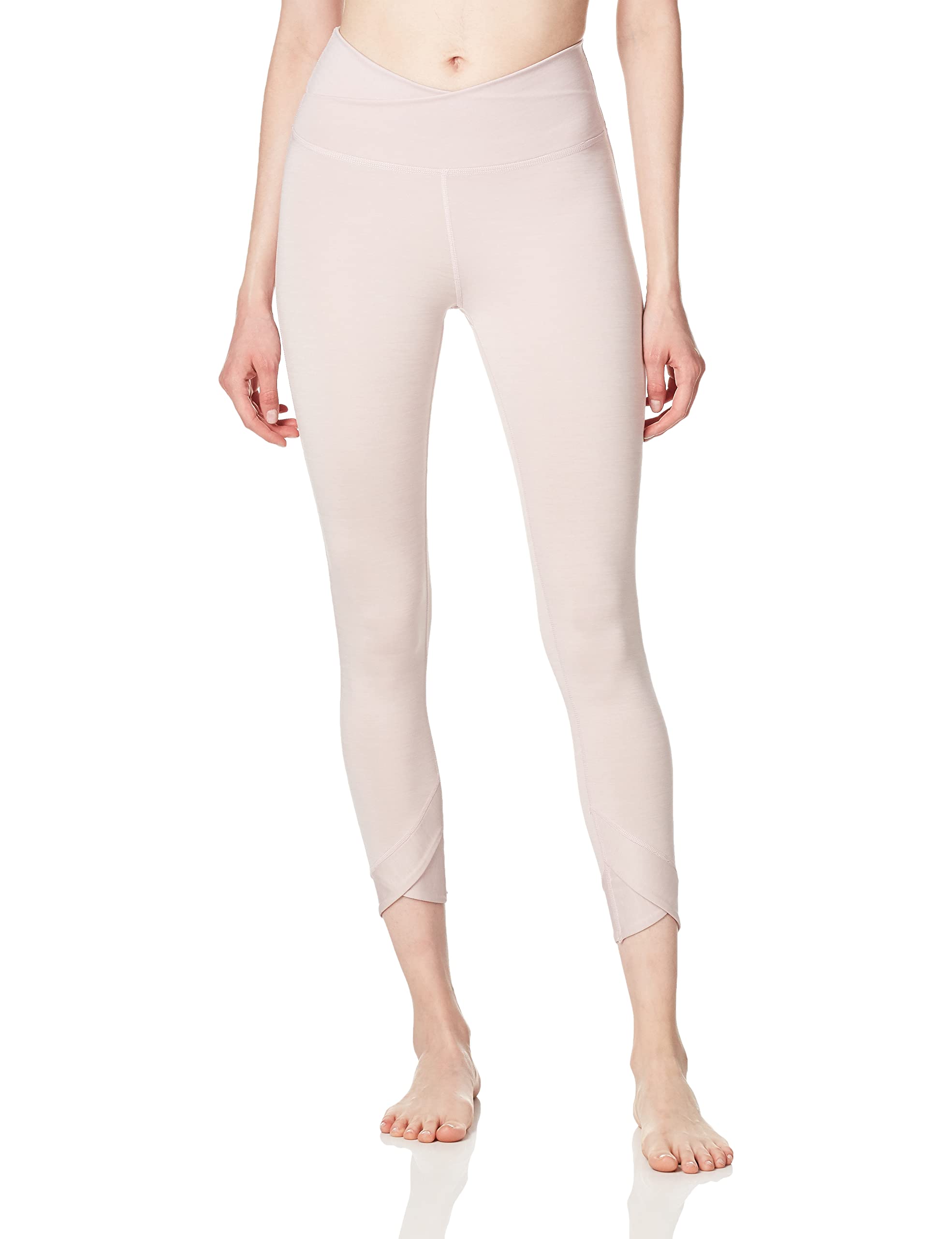 Nike Yoga Wrap 7/8 Tights for Women - Plum Chalk/Heather/Barely Rose Color Options - Medium Support Workout Leggings | Perfect for Yoga, Pilates, Gym & Lounge Wear