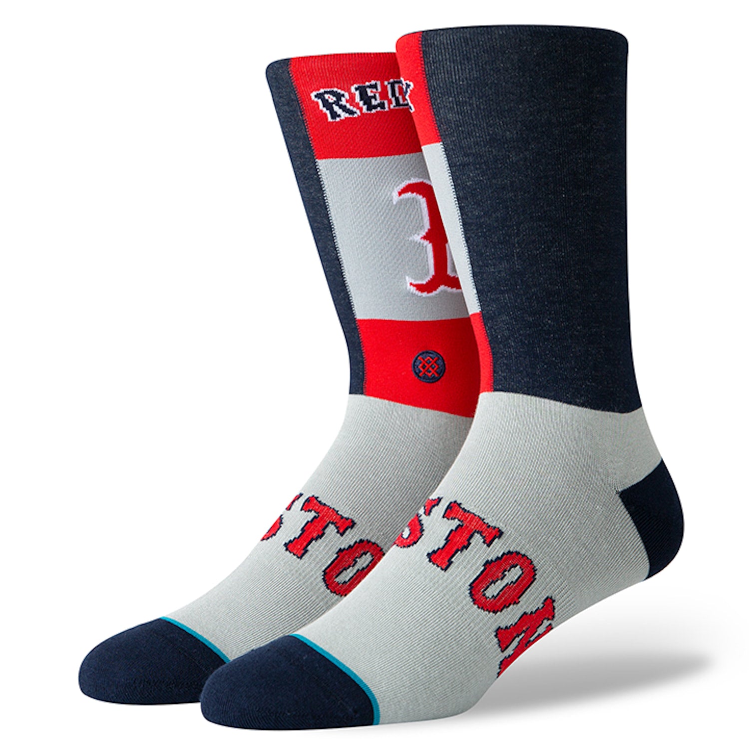 Stance MLB Boston Red Sox Pop Fly Crew Socks - Official Baseball Socks for Men & Women - Comfortable Athletic Socks for Sports, Workouts & Casual Wear