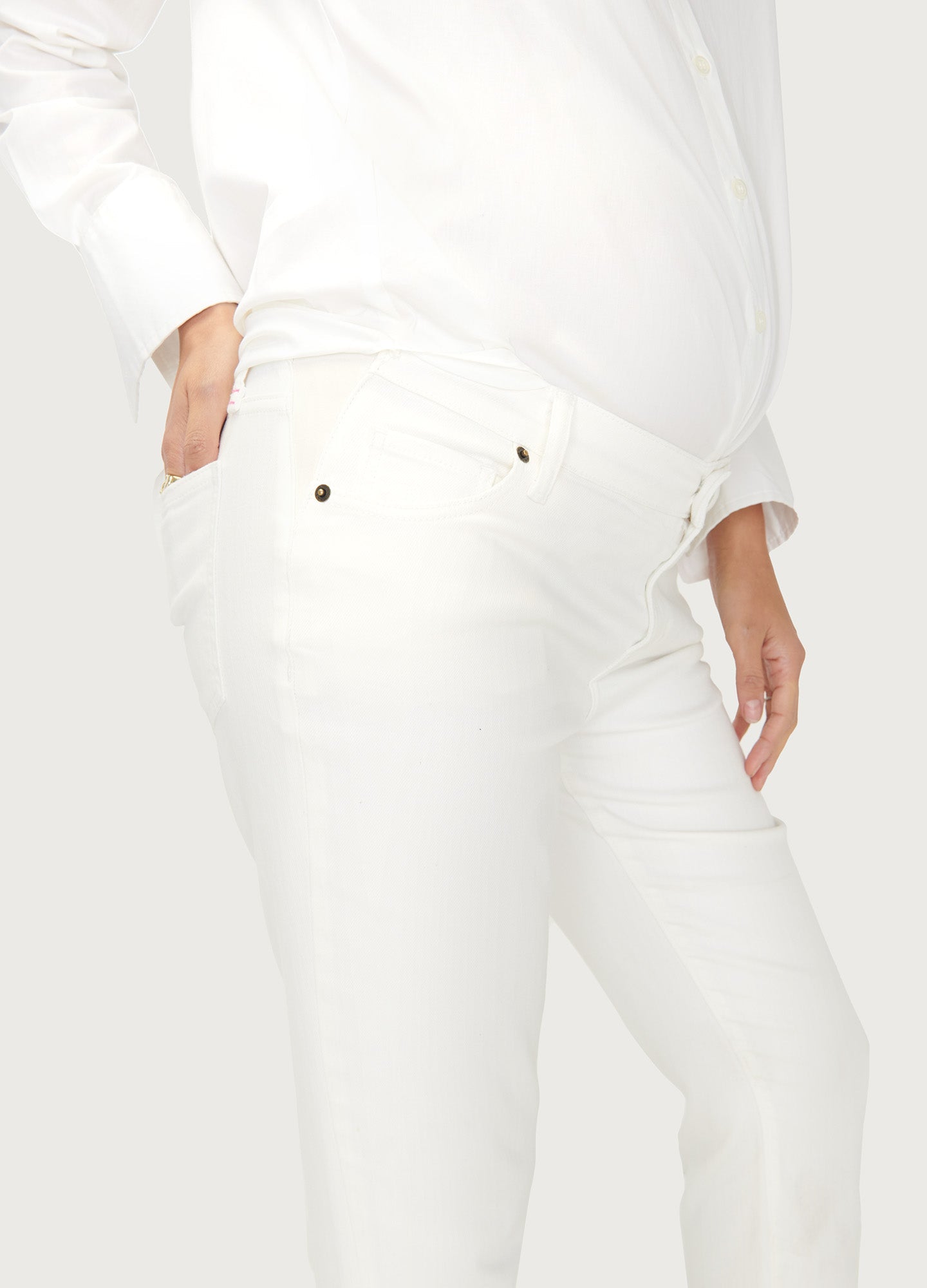 Best Stretchy Maternity Jeans for Pregnant Women - High Waist Comfortable Denim Pants for Everyday Wear - Perfect for Work, Travel & Casual Outfits
