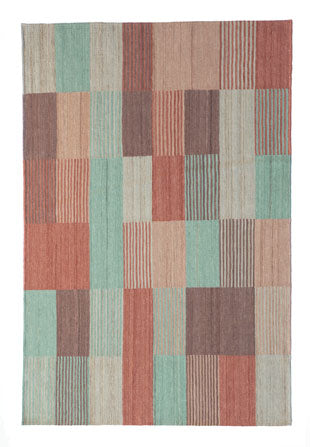 Nanimarquina Blend Handmade Wool Rug - Modern Boho Chic Area Carpet for Living Room, Bedroom & Nursery - Soft & Durable Home Decor