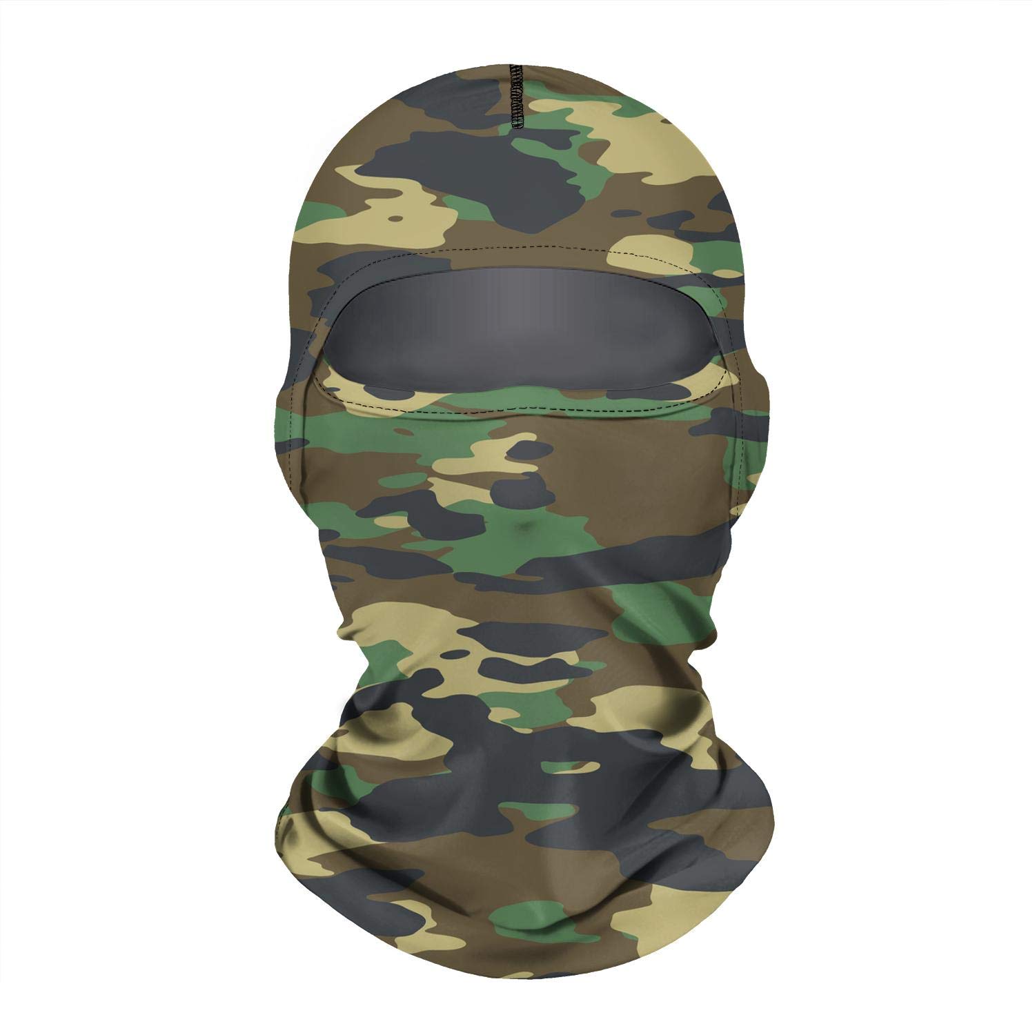 Wind-Resistant Military Camouflage Ski Mask Balaclava - Tactical Face Cover for Men & Women - Ideal for Skiing, Snowboarding, Hunting & Outdoor Adventures