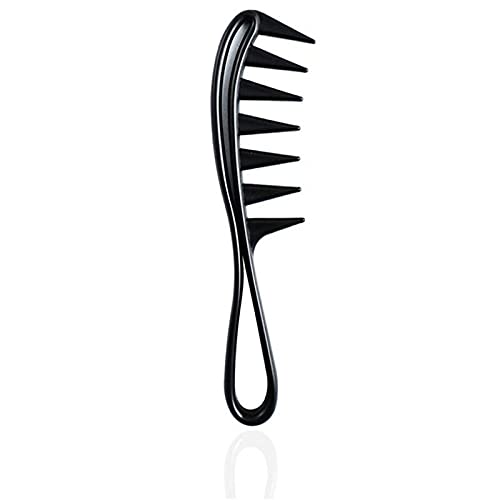 Ghelonadi Hair Comb Set for Men & Women - 3 Pack Plastic Combs for Long, Thick, Thin & Curly Hair - Salon & Home Hair Styling Tools (Black) - Perfect for Detangling, Styling & Everyday Hair Care