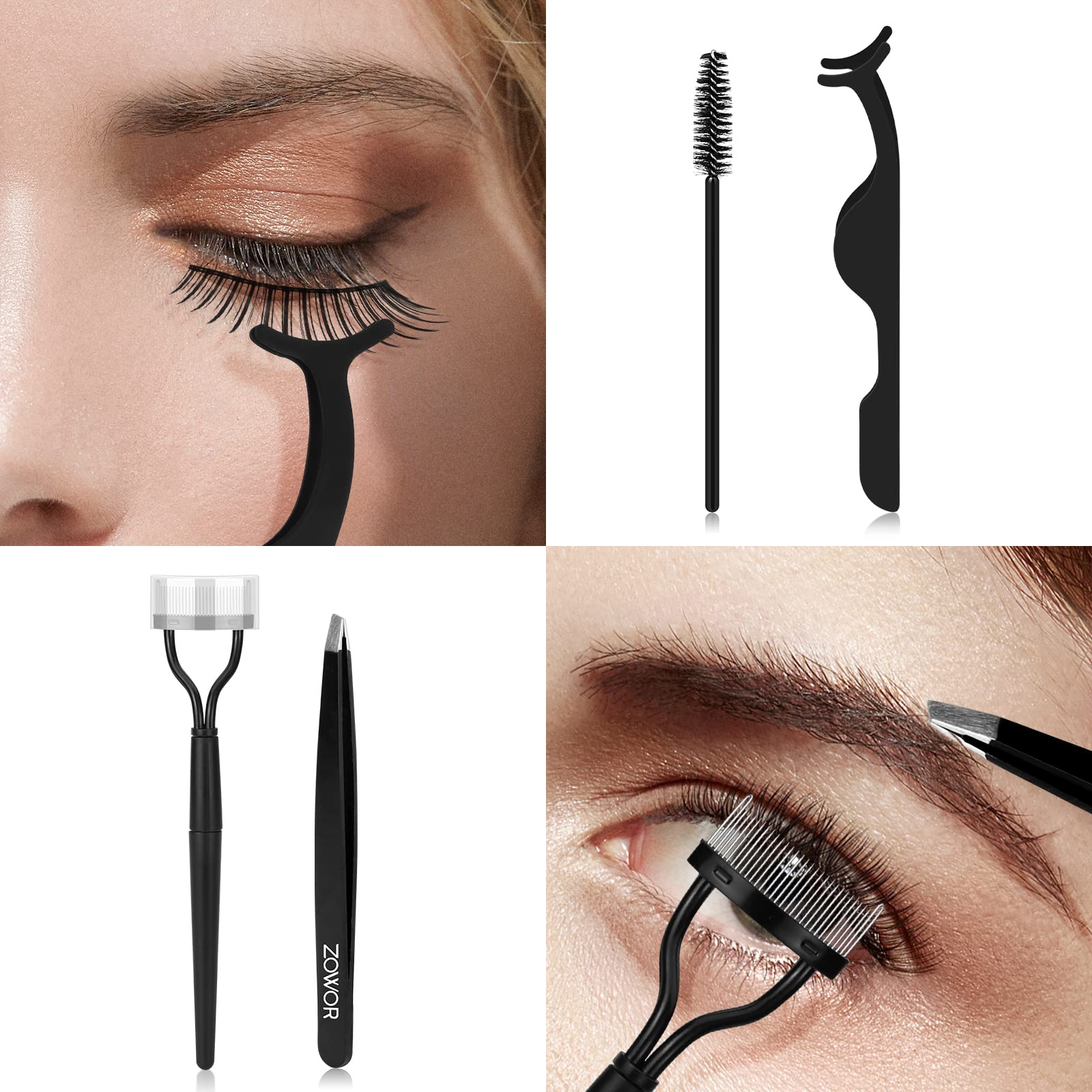 Premium Eyelash Curler with Comb & Brush - Universal Fit for All Eye Shapes, Includes 5 Silicone Refill Pads - Natural Long-Lasting Curl for Women, Perfect Makeup Gift (Green) - Ideal for Daily Use, Travel & Professional Makeup Kits