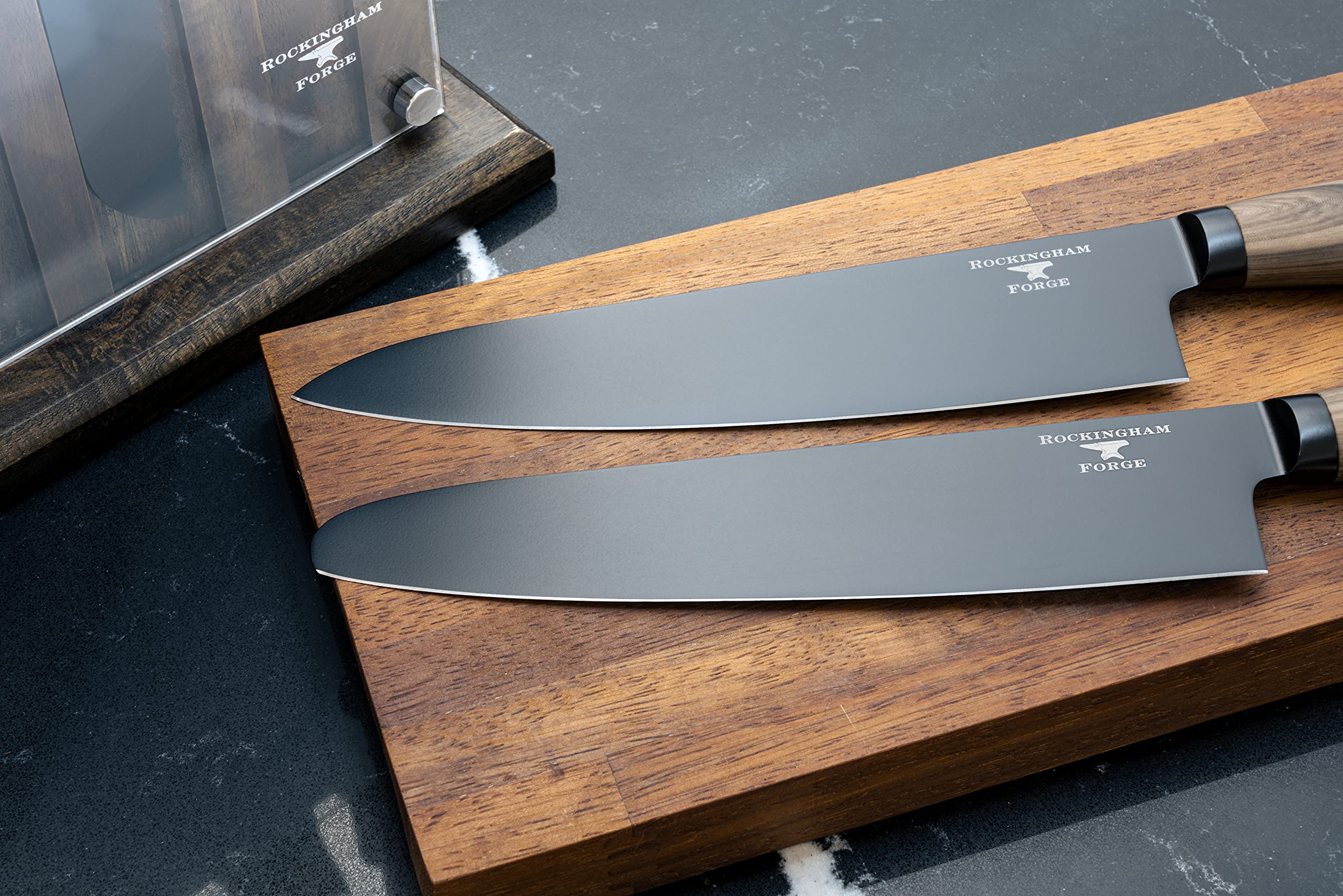 Premium Forester Series 7-Piece Knife Block Set - High-Quality Stainless Steel Kitchen Knives for Professional Chefs & Home Cooking | Perfect for Meat Cutting, Vegetable Chopping & Food Prep