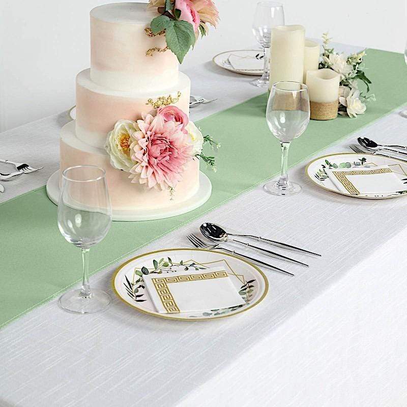 12x108 Inch Polyester Table Runner for Wedding Decorations - Elegant Dining Table Cover for Parties, Banquets, and Special Events