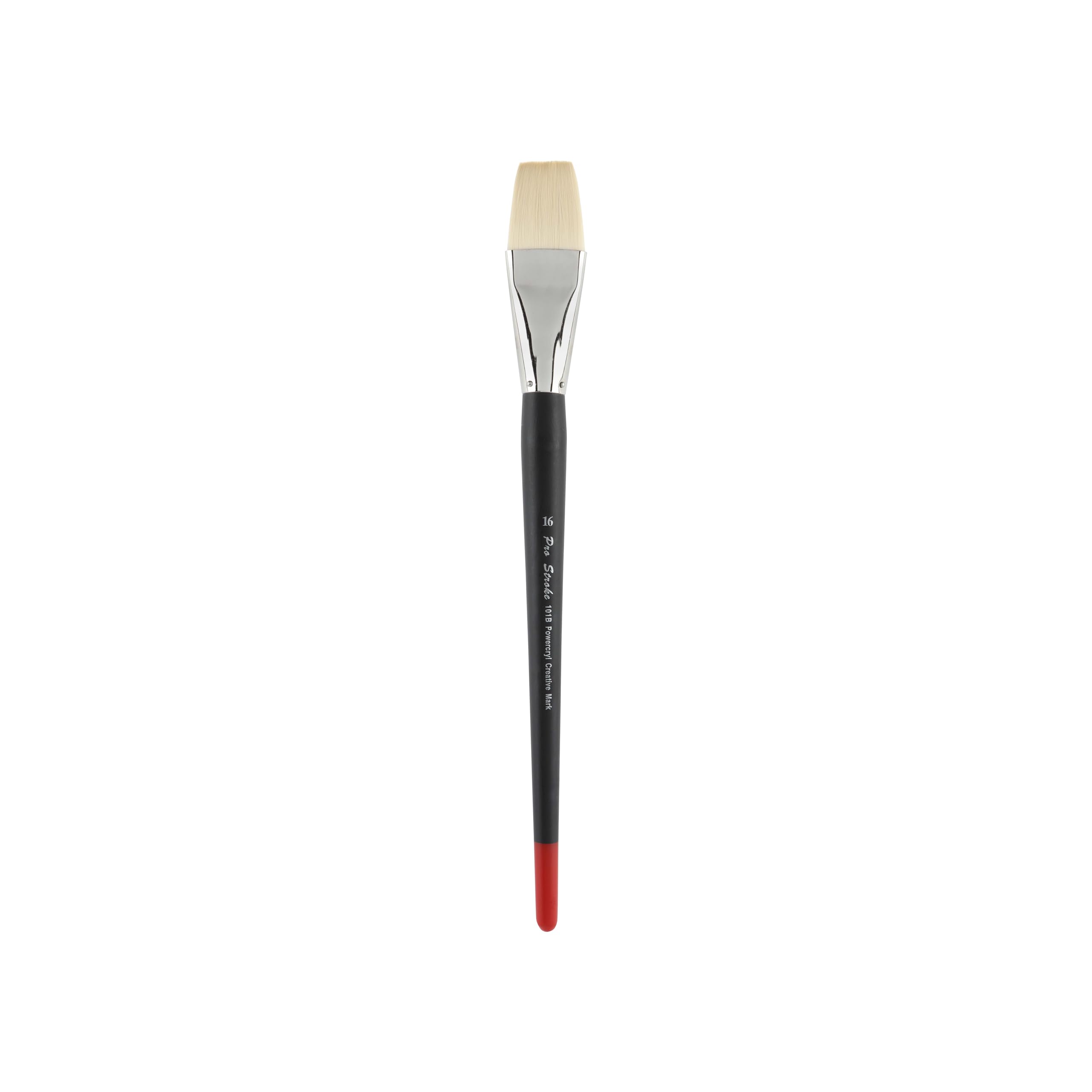 Creative Mark Powercryl Ultimate Acrylic Paint Brushes Set - #16 Bright Artist Brushes with 3 Synthetic Hair Diameters for Heavy Acrylics & Water Soluble Oils - Perfect for Canvas Painting, DIY Crafts & Professional Art Projects