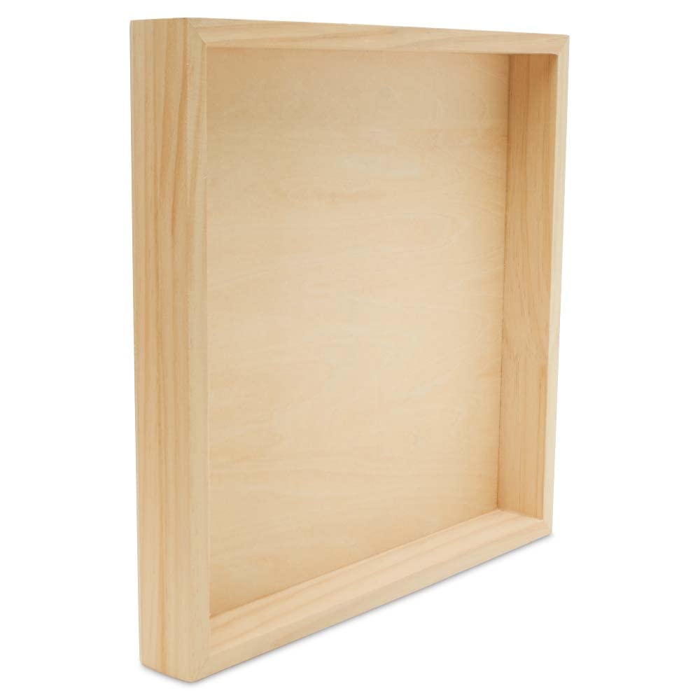 4x4 Inch Unfinished Wooden Canvas Frames - Small Square Blank Wood Signs for DIY Crafts, Home Decor & Wall Art | Perfect for Painting, Stenciling & Personalized Gifts