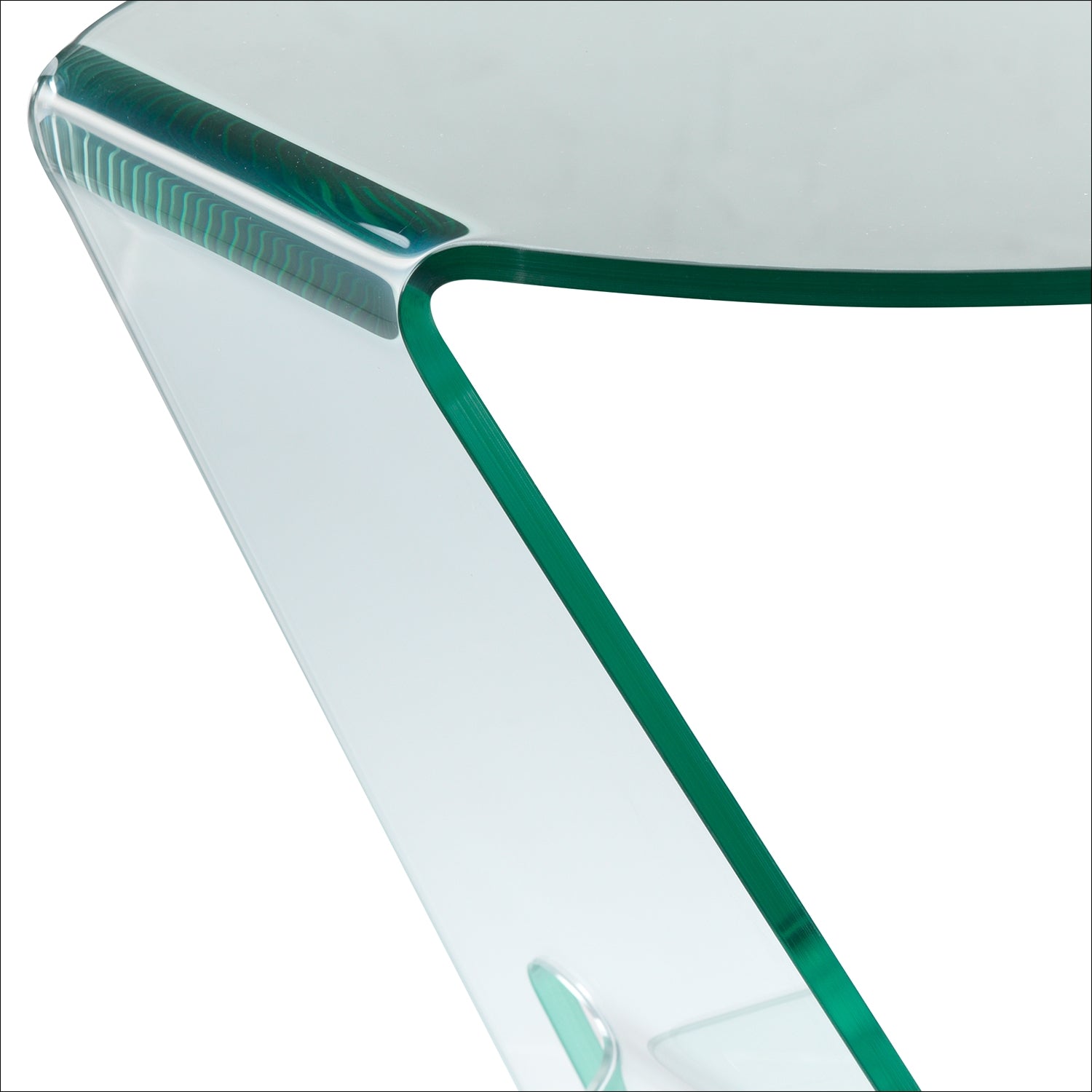 Modern Glass End Table - Athens Style Accent Table for Living Room, Bedroom & Office - Sturdy & Elegant Side Table with Tempered Glass Top