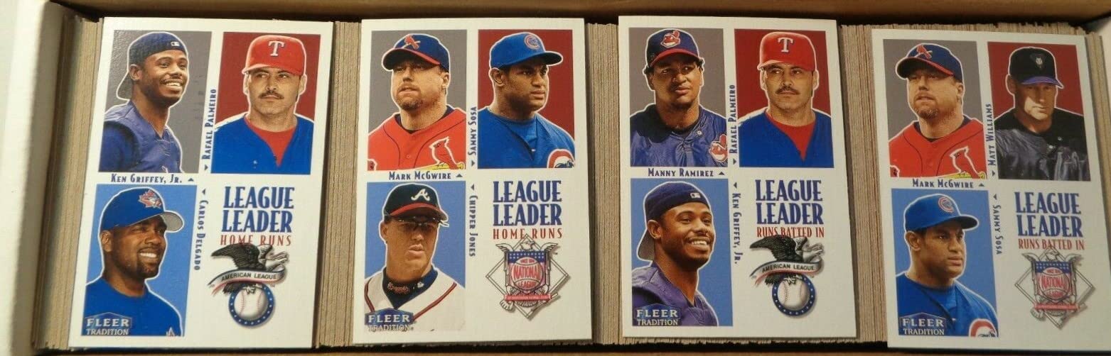 2000 Fleer Tradition Baseball Cards Complete Set - 450 Cards Collection for Trading, Collecting & Display - Perfect for MLB Fans, Sports Memorabilia Enthusiasts & Gift Giving