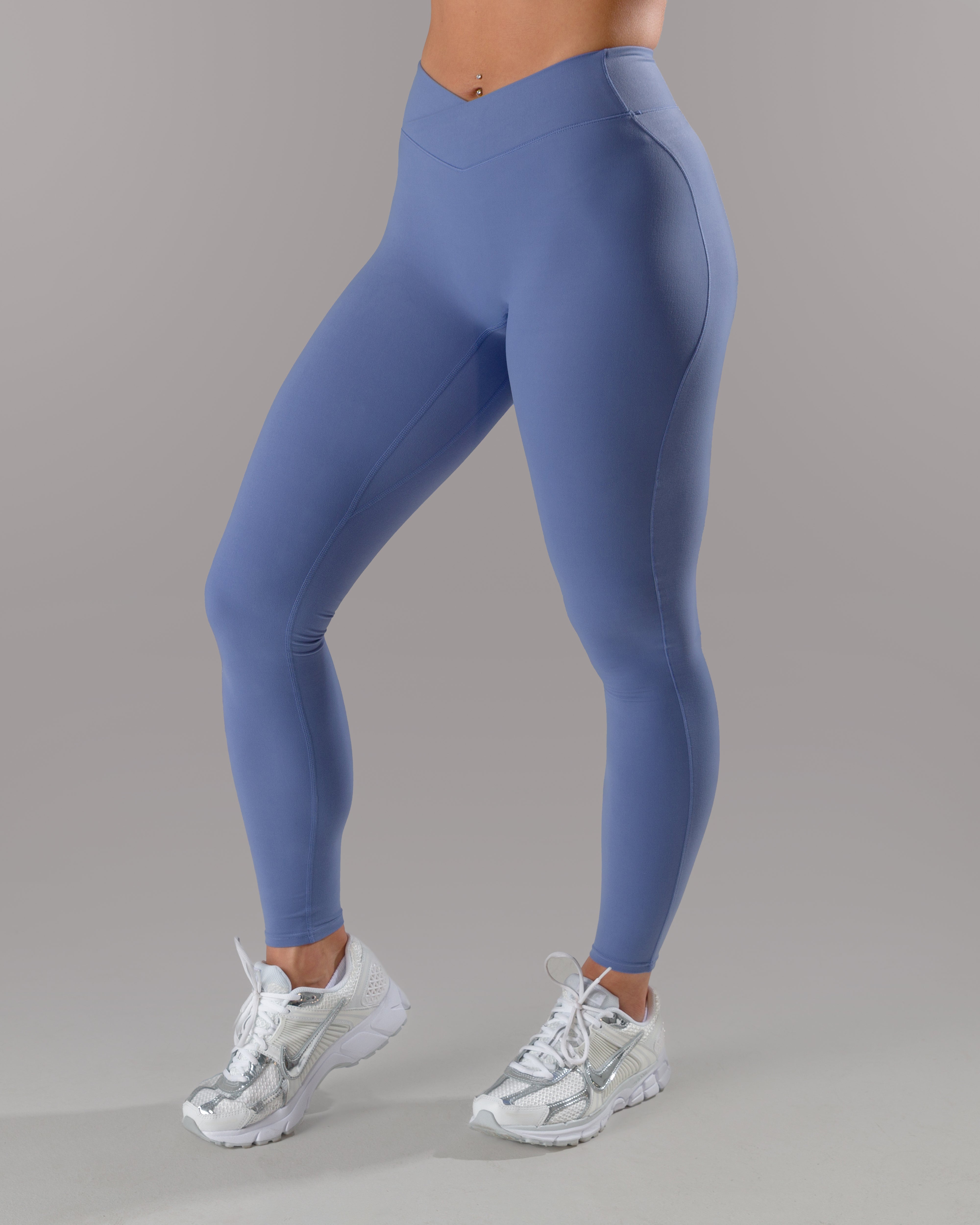 Bluebonnet Wrap Legging - High Waisted Yoga Pants for Women, Comfortable Workout Leggings for Running, Gym & Lounge Wear