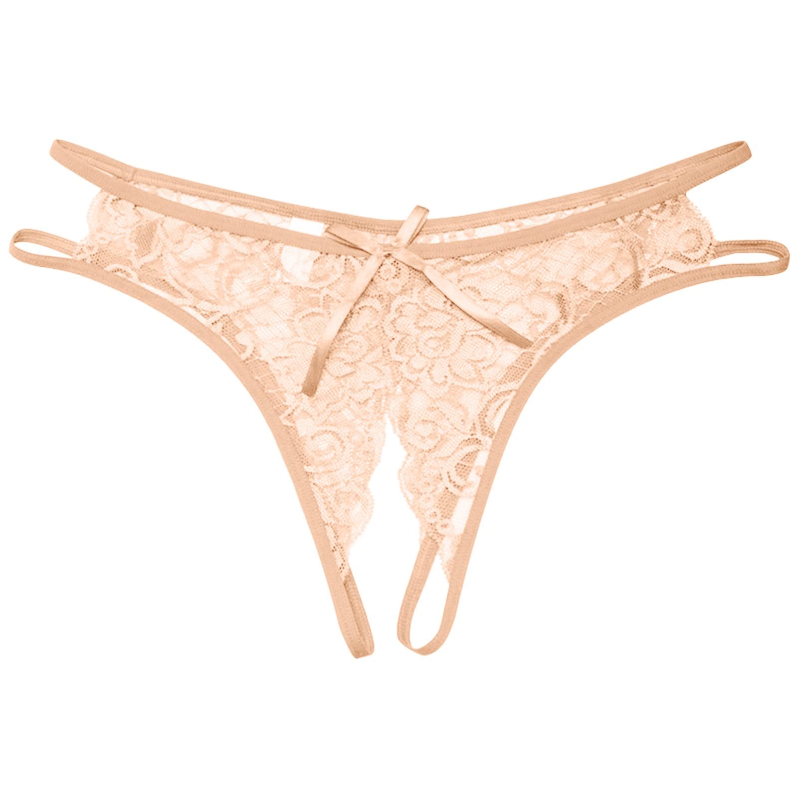 Lace Open Low Briefs Panties for Women - Sexy Underwear with Waist & Crotch Design - Large Size Panty Sets for Everyday Wear & Special Occasions