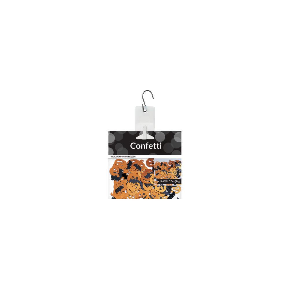 12-Piece Bulk Halloween Bats and Pumpkin Confetti Set - Perfect for Party Decorations, Classroom Activities, and DIY Crafts