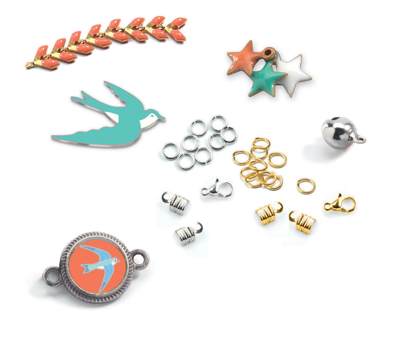 Celeste Bracelet Jewelry Making Kit for Kids - DIY Craft Set by Djeco - Perfect for Birthday Gifts & Creative Playtime