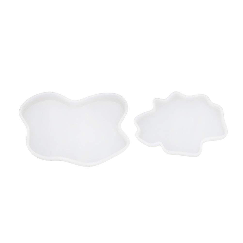 SUPVOX Irregular Wave Epoxy Resin Silicone Mold Set for Jewelry Making, DIY Coasters, Pendants - Perfect for Handmade Crafts, Resin Art, Home Decor & Gift Making