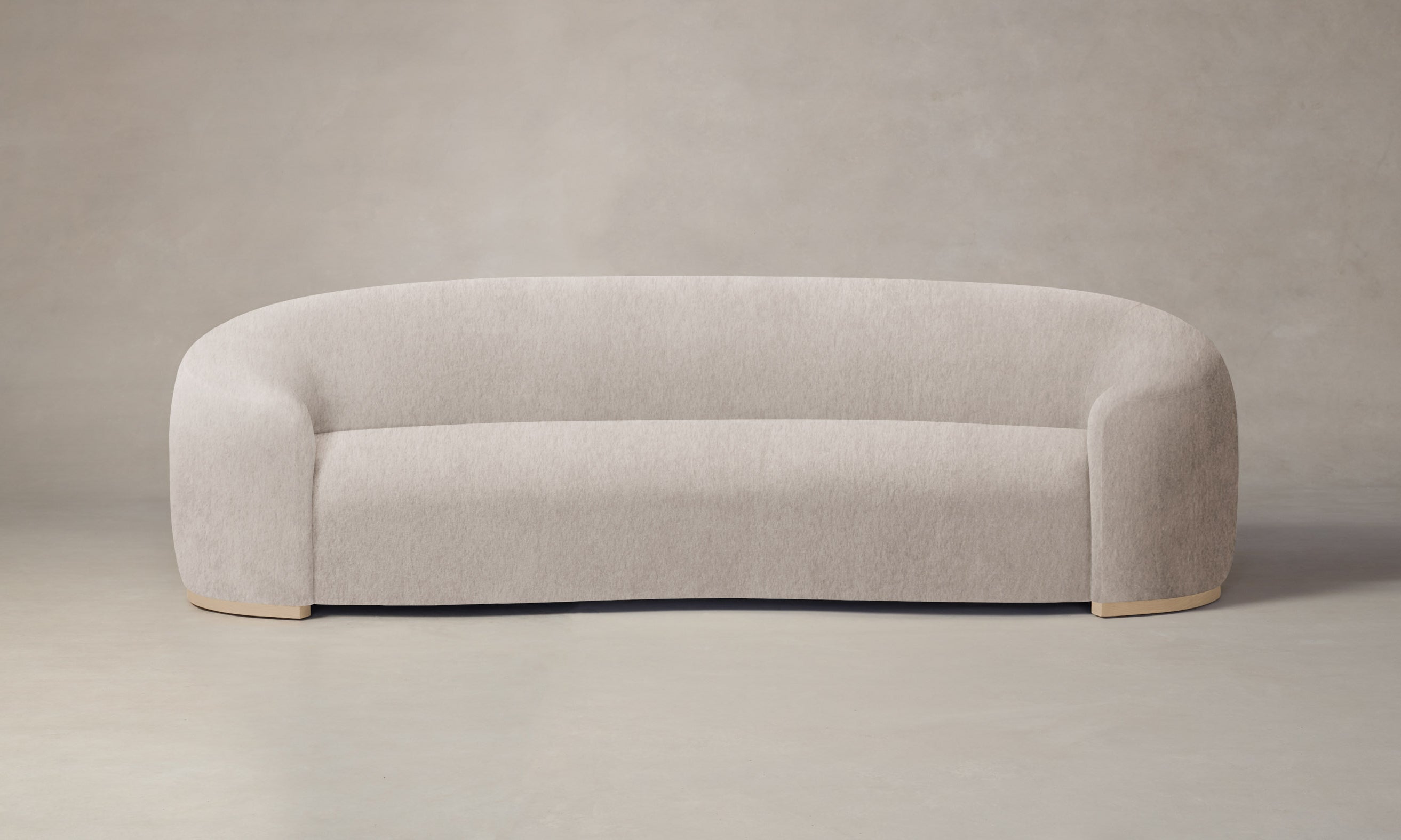 Luxury Chelsea Sofa with Deep Pile Mohair Upholstery in Limestone - Perfect for Living Rooms, Lounges & Cozy Home Decor