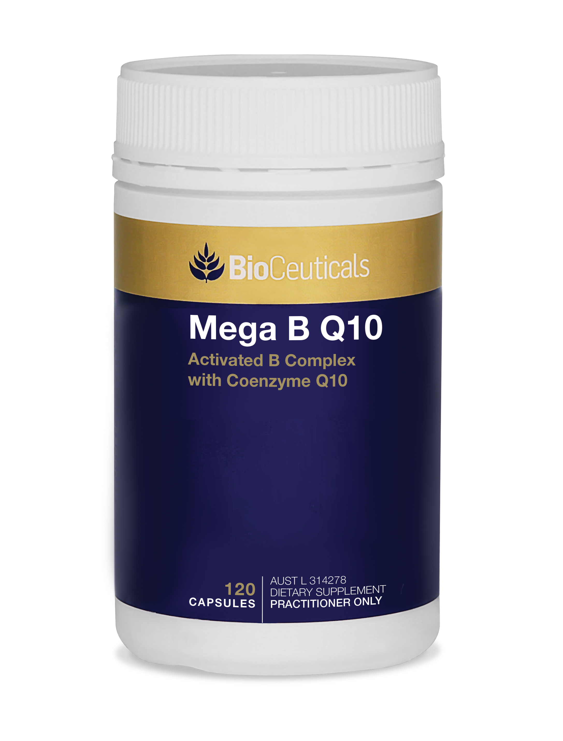 BioCeuticals Mega B Q10 Supplement - High Potency CoQ10 & B Vitamins for Heart Health, Energy Support & Antioxidant Protection - Perfect for Active Lifestyles & Cardiovascular Wellness