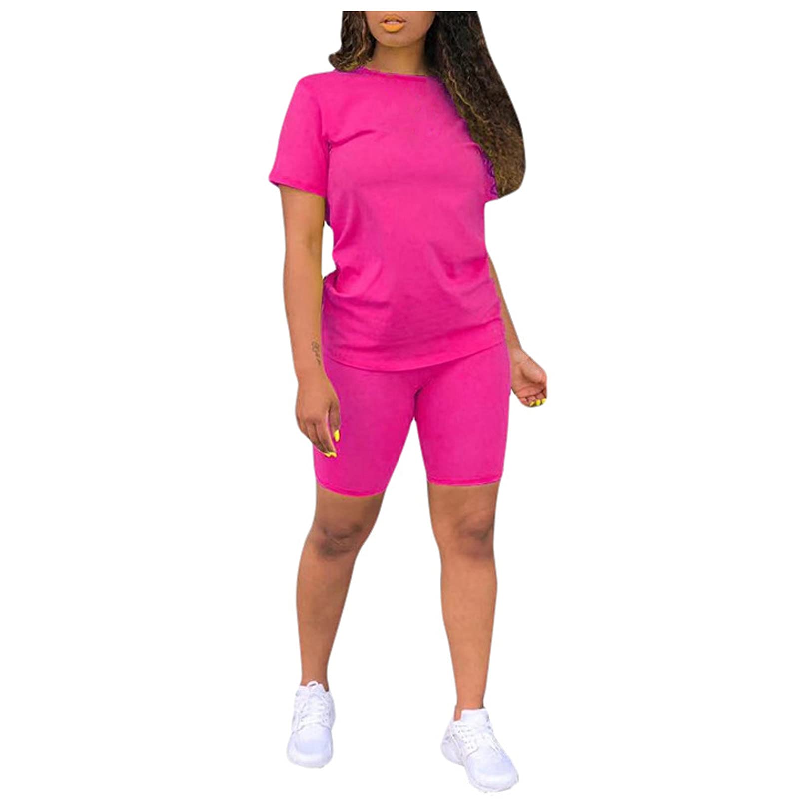 Women's 2 Piece Loungewear Set - Soft Knit Pullover & Pajama Shorts - Sexy Rave Maid Disco Outfit | Cozy Homewear & Party Costume for Women