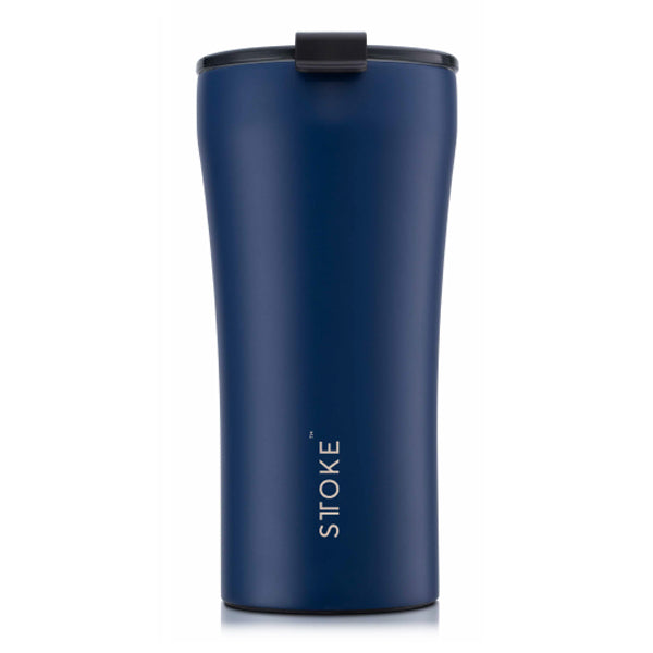 STTOKE Insulated Ceramic Travel Mug - Reusable Coffee Cup for Hot & Cold Drinks - Perfect for Commuting, Office, Camping & Outdoor Adventures