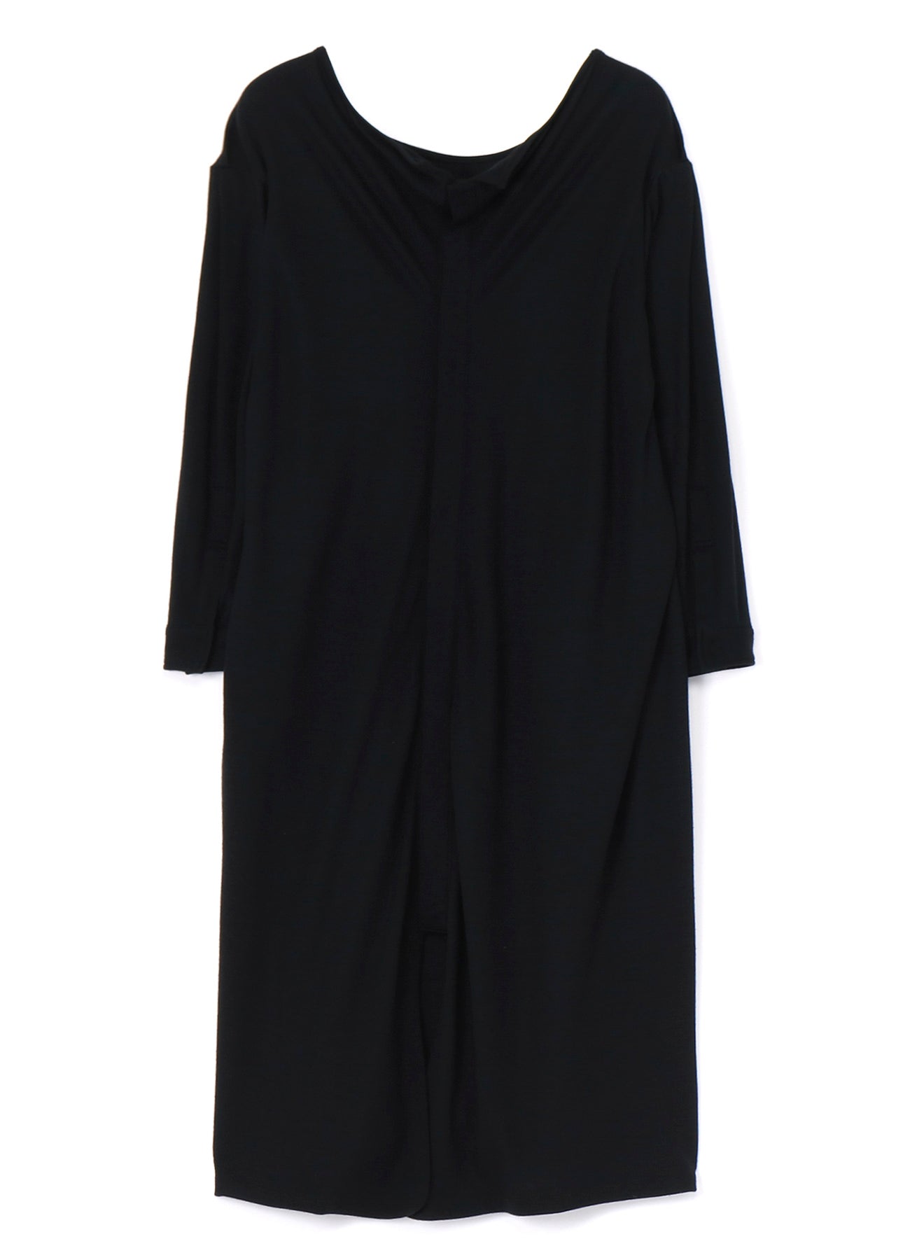 1/60 LUMINARY Wool Backside Opened Shirt Dress - Elegant Office Wear & Casual Chic Outfit for Women