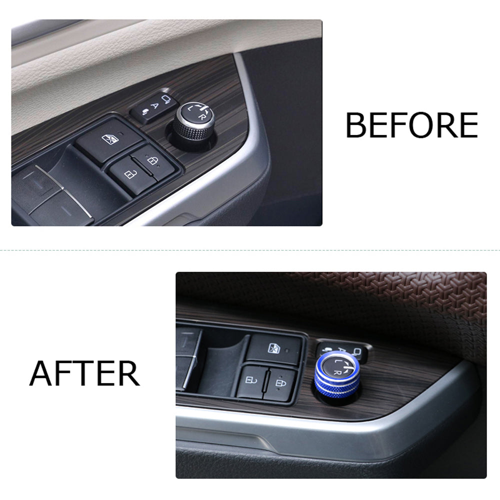 Blue Driver Side Mirror Position Button Knob Cover Trim for Toyota & Subaru - Replacement Part for Car Mirror Adjustment - Perfect for Daily Driving & Parking Assistance