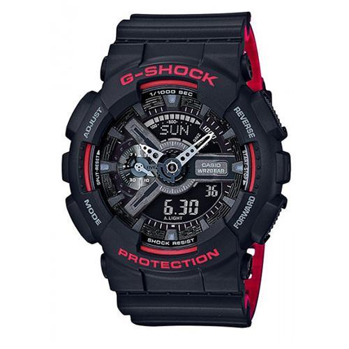 Casio G-Shock GA-110HR-1ADR Digital Sport Watch for Men - Waterproof, Shock Resistant, Durable for Outdoor, Hiking, and Military Use