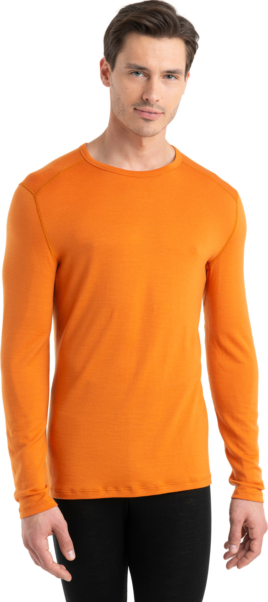 260 Tech LS Crew Baselayer for Men - Long Sleeve Thermal Underwear, Moisture Wicking & Odor Control - Perfect for Cold Weather, Hiking, Skiing & Outdoor Activities
