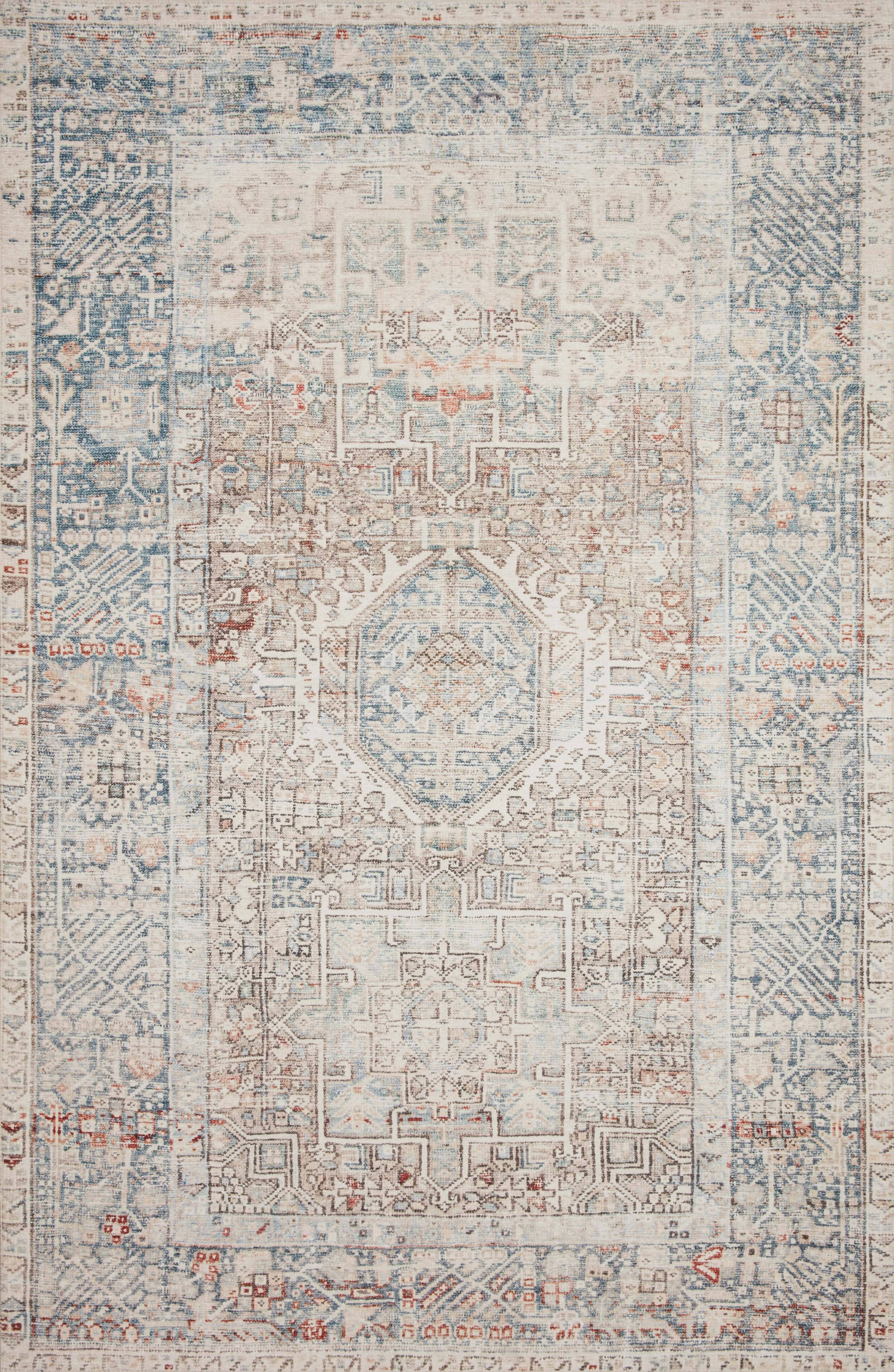 Chris Loves Julia x Loloi Jules JUL 07 Natural Area Rug - Soft Boho Chic Home Decor for Living Room, Bedroom & Nursery